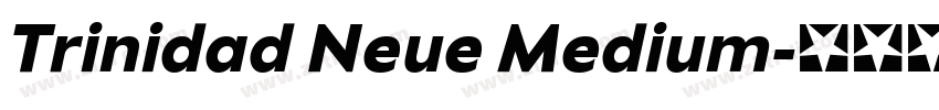 Trinidad Neue Medium字体转换